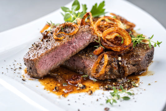 Carne Asada con mantequilla pomada de Aji Amarillo